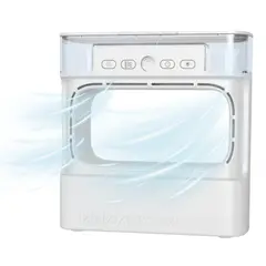 ELMEJORPRECIO - Mini Aire Acondicionado con Luz RGB y 3 Velocidades