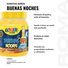 GENERICO - PACK 2 GOMITAS BUENAS NOCHES NIÑOS 130UND + GOMITAS CÚRCUMA 130UND