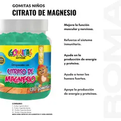 GENERICO - PACK 2 GOMITAS CITRATO DE MAGNESIO NIÑOS + GOMITAS CÚRCUMA 260UND