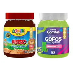 GENERICO - PACK 2 GOMITAS HIERRO NIÑOS + GOFOS PARA NIÑOS 260 UND