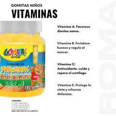 GENERICO - PACK 2 GOMITAS VITAMINAS PARA NIÑOS + CITRATO MAGNESIO ADULTO 260UND