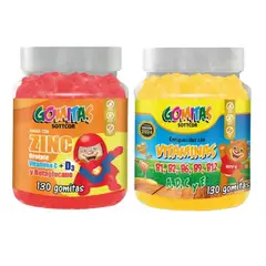 GENERICO - PACK 2 GOMITAS ZINC OROTATE NIÑOS + GOMITAS VITAMINAS NIÑOS