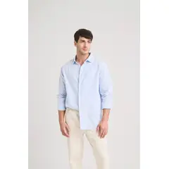 VELEZ - Vélez Camisa Oxford Manga Larga Calagua Hombre Azul Claro