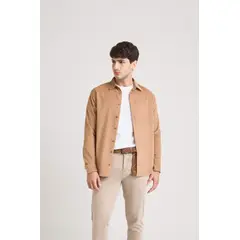 VELEZ - Vélez Camisa Parús En Algodón Hombre Mini Corduroy Kaky