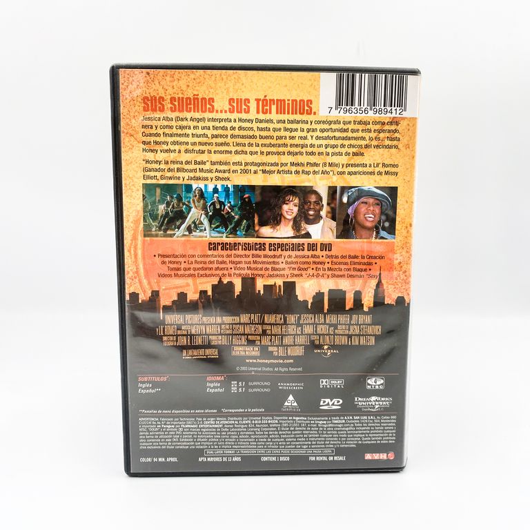 DVD original Honey La Reina del Baile