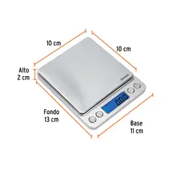 TRUPER - Balanza Electronica de Precision 0.01g/centesimal 500 g BAS-05B