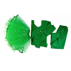 GENERICO - CONJUNTOS TRAJE DE BALLET CON TUTU DE DOS CAPAS - VERDE