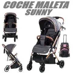 EBABY - Nuevo Coche de Paseo Maleta Sunny -Gris