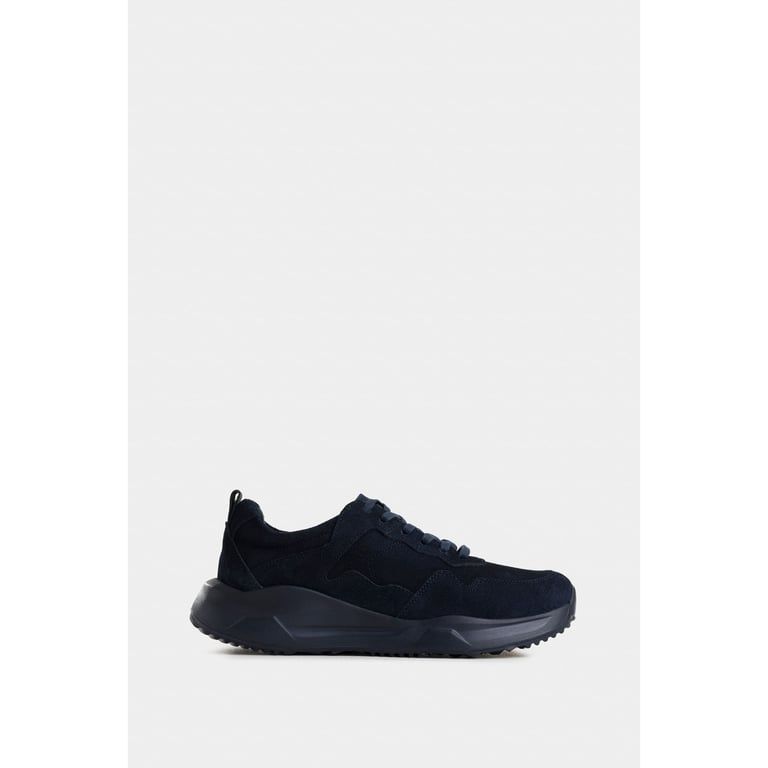 Vélez Zapatillas Galis 2 Cuero Hombre Efecto Azul Oscuro