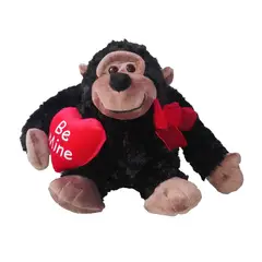 GENERICO - Peluche Mono Gorila Corazon Be Mine 32cm