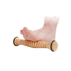 GENERICO - MASAJEADOR RODILLO DE MADERA PARA PIES