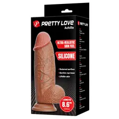 PRETTY LOVE - DILDO REALISTA GIGANTE ACHILLE EL VERDUGO 22 CM