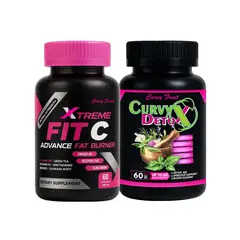 CURVY FRUIT - Slim Pack Curvy Detox + Fit C Xtreme Detox Profundo + Quema Grasa