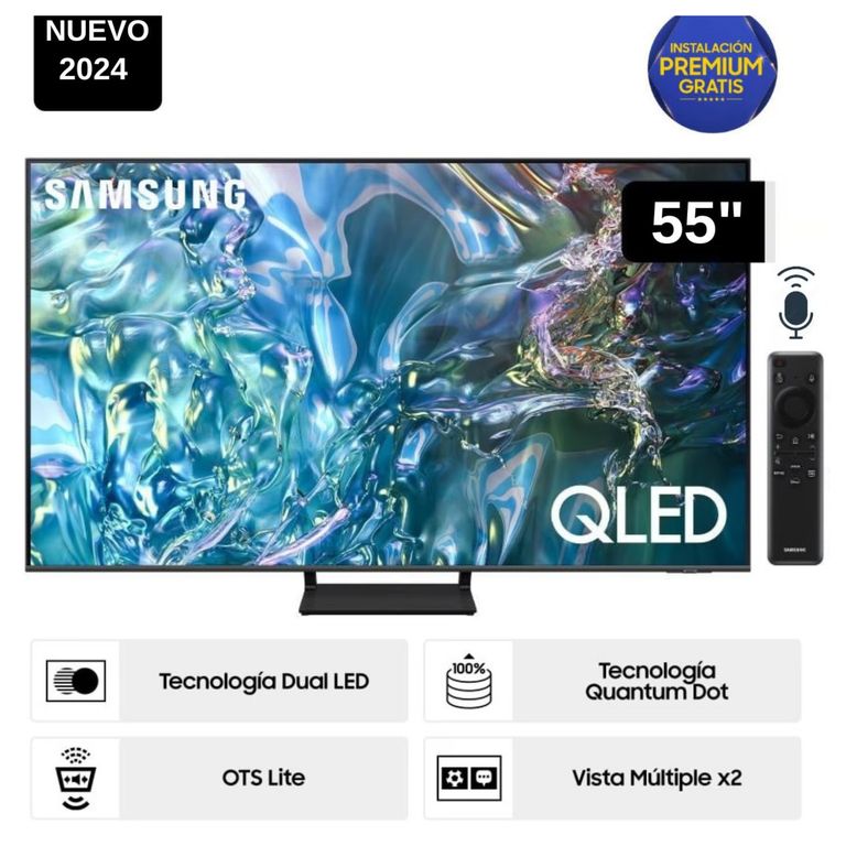 Televisor QLED Tizen OS Smart Tv 55" 4K QN55Q65DAGXPE - Nuevo 2024