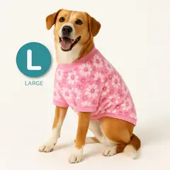 CAT OH - Polera Pink Flower L - Ropa para perros