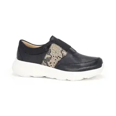PAR&SS - Mocasín Casual De Cuero Mujer KA25-LUCILA Negro