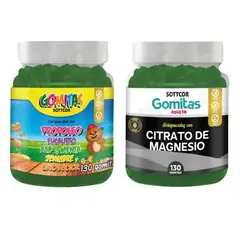 GENERICO - PACK 2 GOMITAS PROPÓLEO NIÑOS + GOMITAS CITRATO DE MAGNESIO 130UND