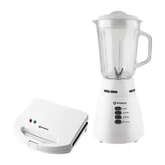 IMACO - Combo sandwichera 2 panes +Licuadora v/v 2 vel 1.5 lt 500w