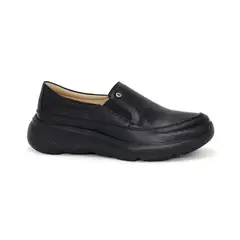 PAR&SS - Mocasín Casual De Cuero Mujer KA25Q1-AIRA Negro