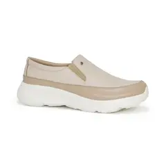 PAR&SS - Mocasín Casual De Cuero Mujer KA25Q1-AIRA Hueso
