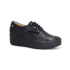 PAR&SS - Zapatos Oxford De Cuero Mujer KA25Q1-KM044 Negro