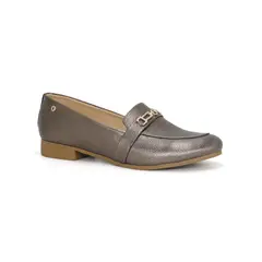 PAR&SS - Mocasín Casual De Cuero Mujer KA25Q1-SUSY Plata