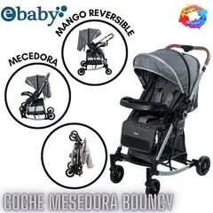 EBABY - COCHE MESEDORA DE LUJO BOUNCY GRIS