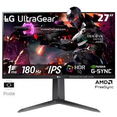 LG - Monitor UltraGear 27GS65F-B 27" Full HD IPS 180 Hz HDR10, G-sync