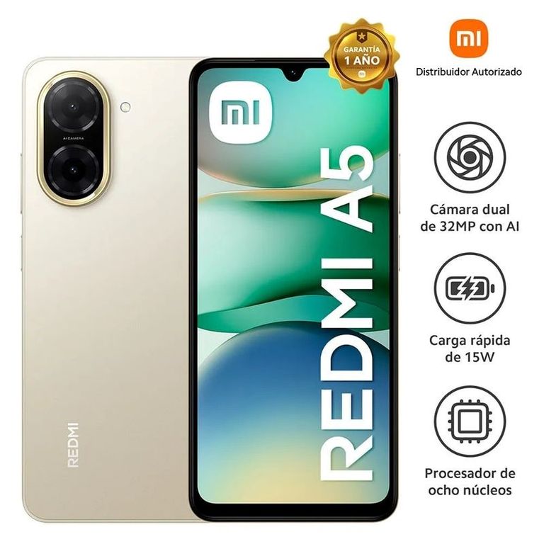 Smartphone Redmi A5 Midnight Black 3Gb 64Gb NEGRO