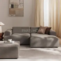 GENERICO - Sofá Derecho Seccional Esquinero 3 Plz Gala Tejido - Gris