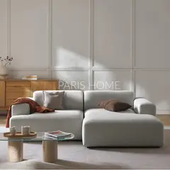 GENERICO - Sofá Derecho Seccional Esquinero 3 Plz Gala Tejido - Gris Claro