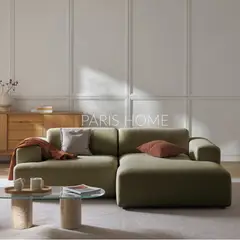 GENERICO - Sofá Derecho Seccional Esquinero 3 Plz Gala Tejido - Verde Oliva