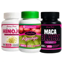 CURVY FRUIT - Full Feminine Pack Wild Hinojo + Aguaje + Black Maca Curvas Busto y Balance Hormonal
