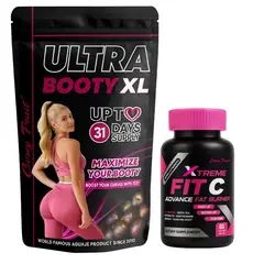 CURVY FRUIT - Ultra Booty Slim Pack Ultra Booty + Fit C Xtreme Glúteos Grandes + Grasa Abdominal Fuera