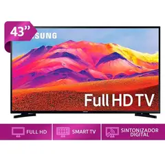 SAMSUNG - TELEVISOR SMART TV FULL HD 43 UN43T5202AGXPE FHD CON WIFI Y SEÑAL DIGITAL INCORPORADO