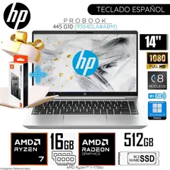 HP - Laptop ProBook 445 G10 AMD Ryzen 7-7730U 16GB RAM 512GB SSD 14" FHD Windows 11 Pro
