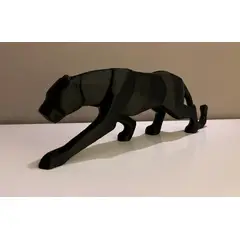 GENERICO - ADORNO EXCLUSIVO PANTERA NEGRA 23cm x 13cm x 71cm