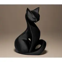 GENERICO - ADORNO EXCLUSIVO GATO NEGRO 23cm x 13cm x 15cm
