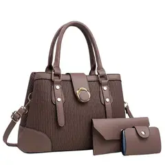 GENERICO - Bolso de cuero PU elegante de Hombro de Lujo para Mujer