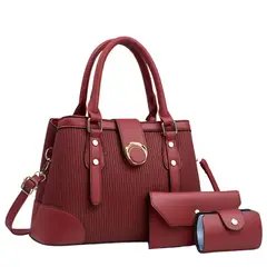 GENERICO - Bolso de cuero PU elegante de Hombro de Lujo para Mujer