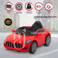 BMW - Carro a Batería para Niño «MASERATI GOLD» Licensed Red