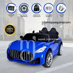 BMW - Carro a Batería para Niño «MASERATI GOLD» Licensed Blue