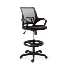 OFIDEAS - Silla Cajera Alta Atlantis Color Negro Aro Negro