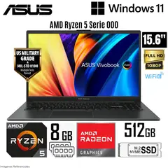 ASUS - Laptop Vivabook E1504FA-L1655 AMD Ryzen 5 7520U 8GB DDR5 GB 512GB SSD 15.6" FHD OLED