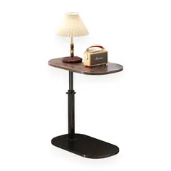 GENERICO - Mesa Auxiliar Forma De C Altura Ajustable Giratoria 360° Regulable