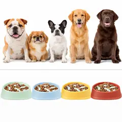 GENERICO - Plato Antiansiedad para Mascotas Slow Feeder Colores Surtidos