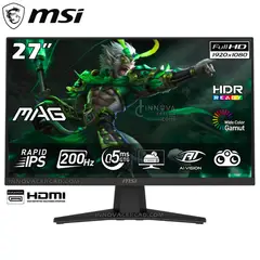 MSI - Monitor MAG 272F de 27 (FHD), Fast IPS, 200Hz, 0.5ms, HDR, Adaptive-Sync
