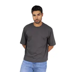 NEW YORK STARS - HPolos Boxy Fitt - Gris - Gris Oscuro M