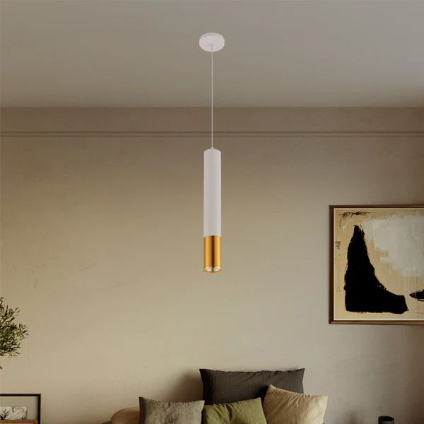 Lámpara Colgante Super Slim Led Black-Gold
