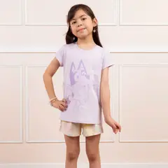 BLUEY - PIJAMA NIÑA MC - JERSEY 100% ALGODON